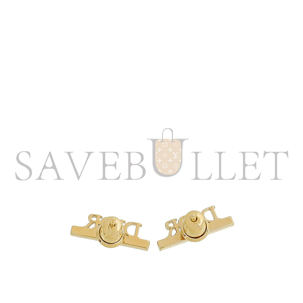 DIOR GOLD DIO(R)EVOLUTION STUD MINI EARRINGS E1456DVOCY_D665